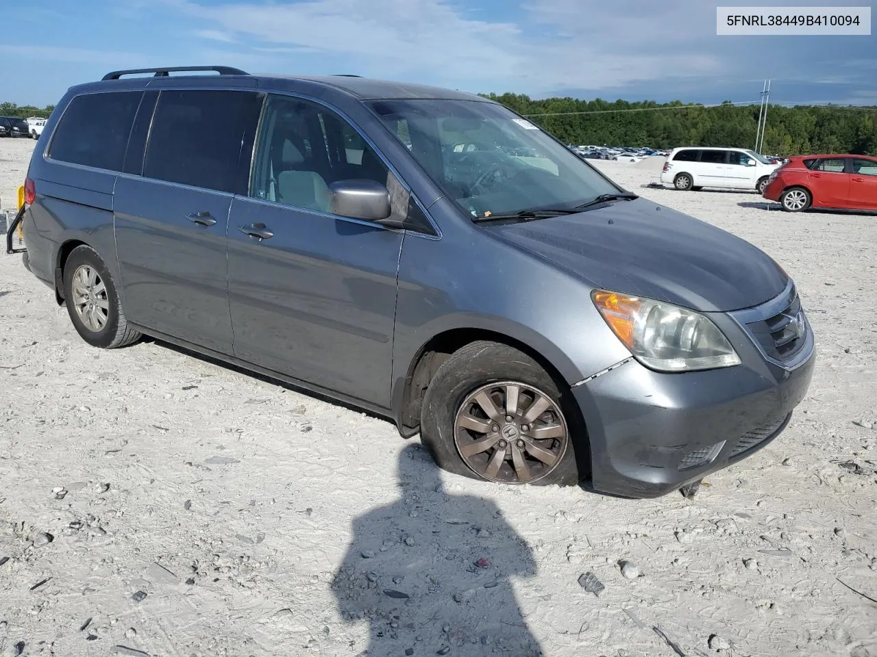 2009 Honda Odyssey Ex VIN: 5FNRL38449B410094 Lot: 71670054