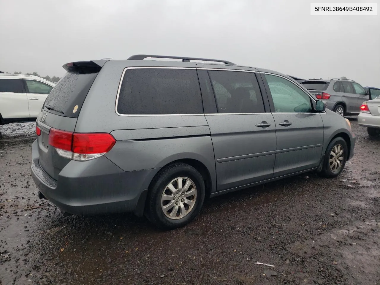 2009 Honda Odyssey Exl VIN: 5FNRL38649B408492 Lot: 72247124