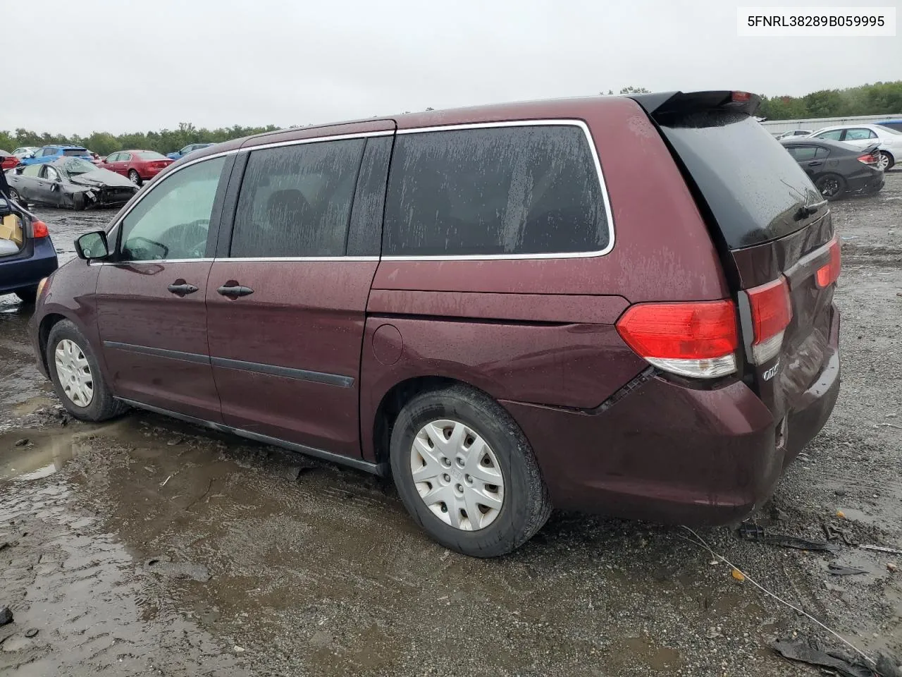 2009 Honda Odyssey Lx VIN: 5FNRL38289B059995 Lot: 72813014