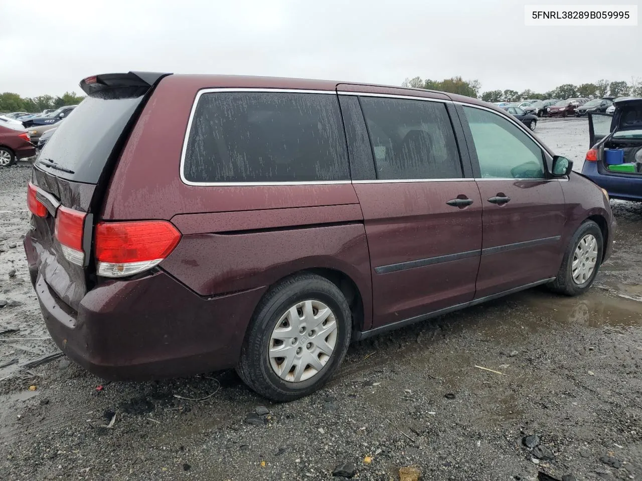 2009 Honda Odyssey Lx VIN: 5FNRL38289B059995 Lot: 72813014