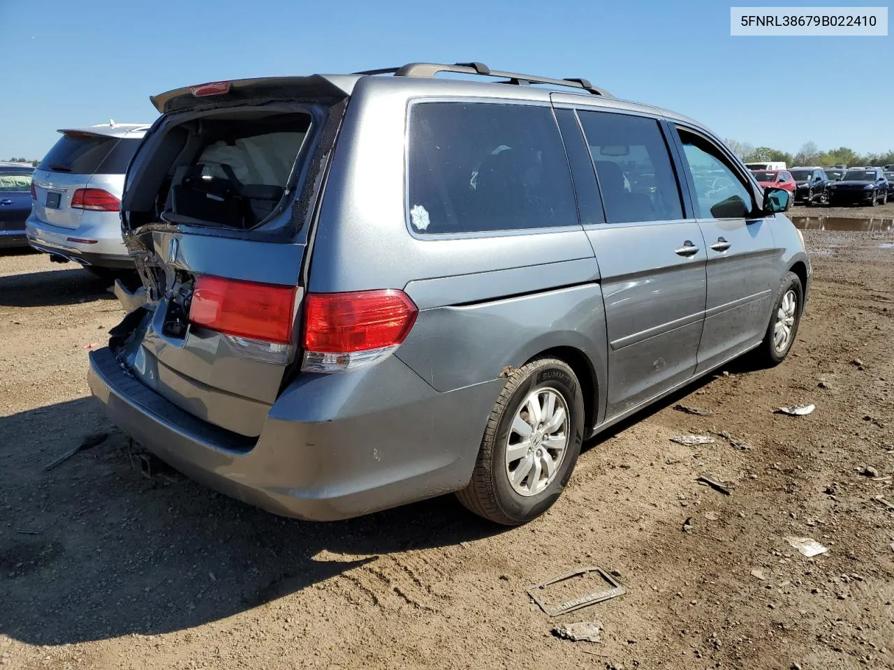 2009 Honda Odyssey Exl VIN: 5FNRL38679B022410 Lot: 73108294