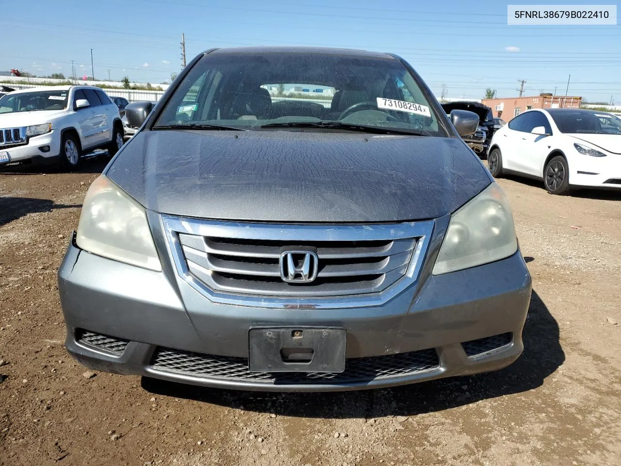 2009 Honda Odyssey Exl VIN: 5FNRL38679B022410 Lot: 73108294