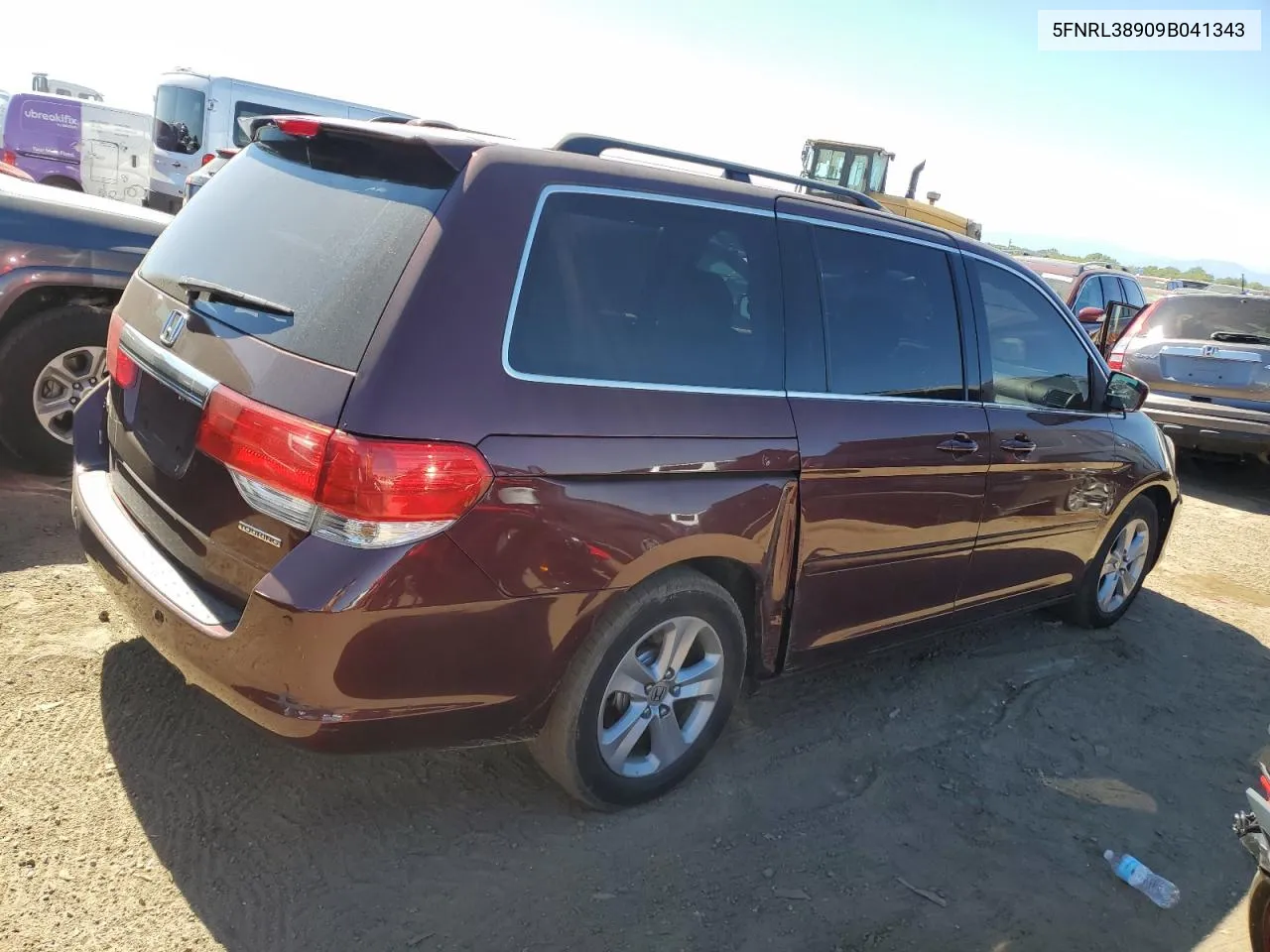 5FNRL38909B041343 2009 Honda Odyssey Touring