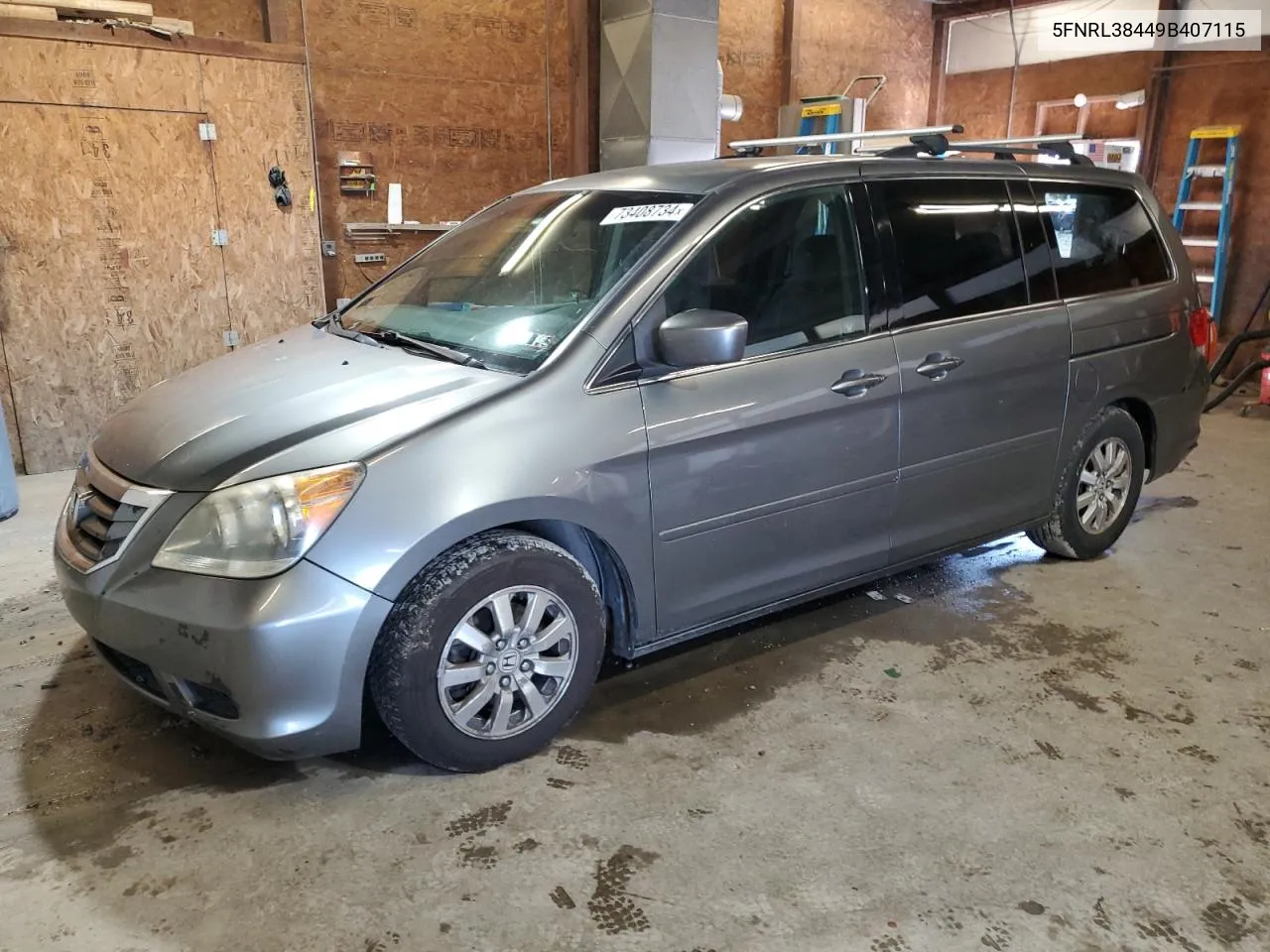 5FNRL38449B407115 2009 Honda Odyssey Ex