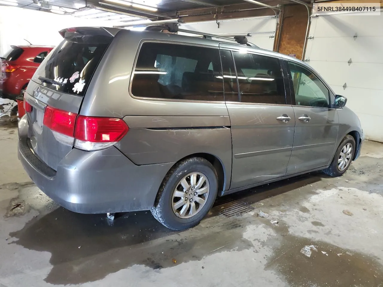 5FNRL38449B407115 2009 Honda Odyssey Ex