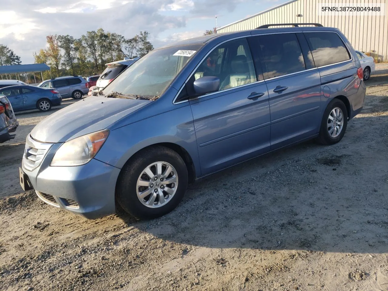 2009 Honda Odyssey Exl VIN: 5FNRL38729B049488 Lot: 73595194