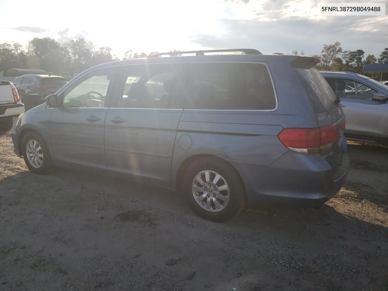 2009 Honda Odyssey Exl VIN: 5FNRL38729B049488 Lot: 73595194