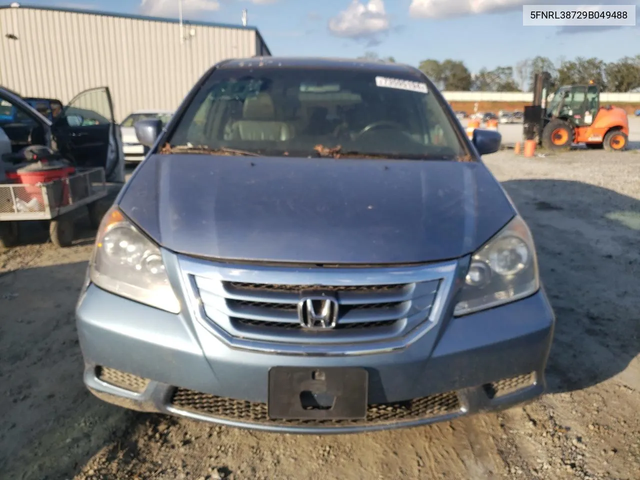 2009 Honda Odyssey Exl VIN: 5FNRL38729B049488 Lot: 73595194