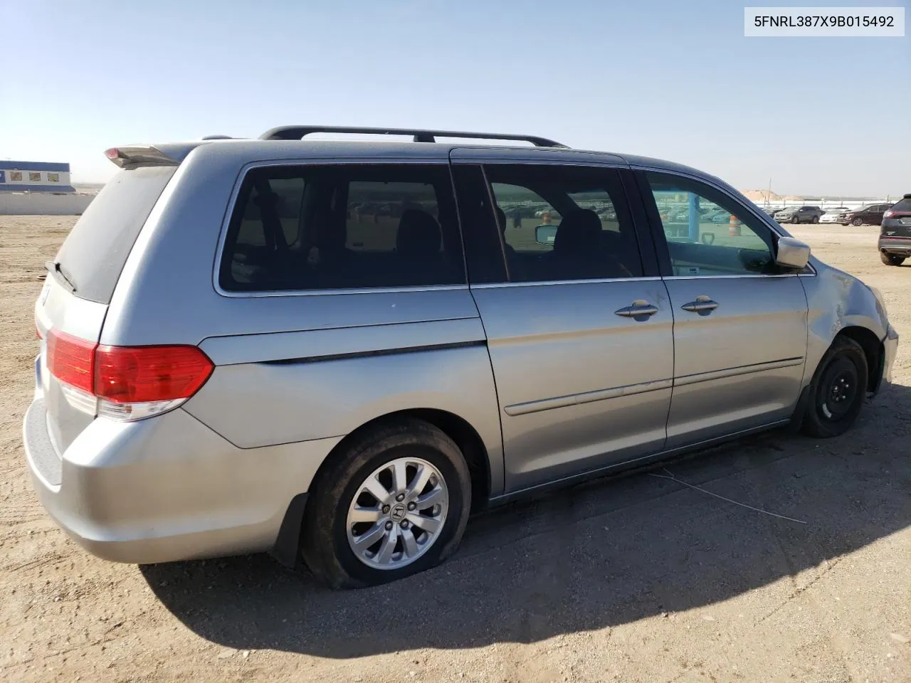 2009 Honda Odyssey Exl VIN: 5FNRL387X9B015492 Lot: 74089774