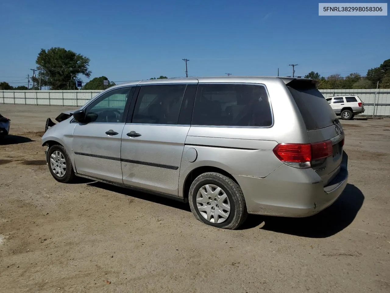 2009 Honda Odyssey Lx VIN: 5FNRL38299B058306 Lot: 75496054