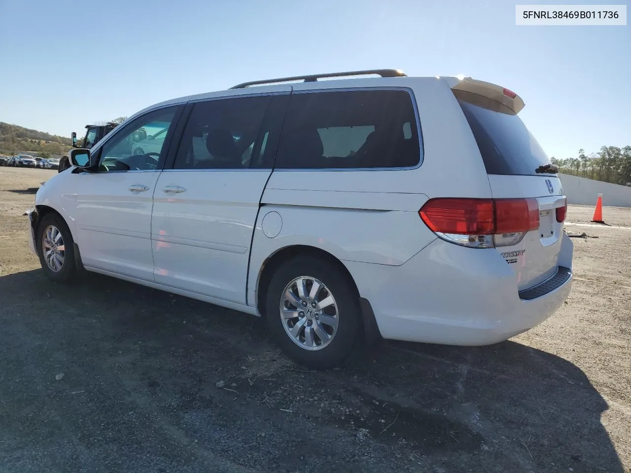 2009 Honda Odyssey Ex VIN: 5FNRL38469B011736 Lot: 76423274