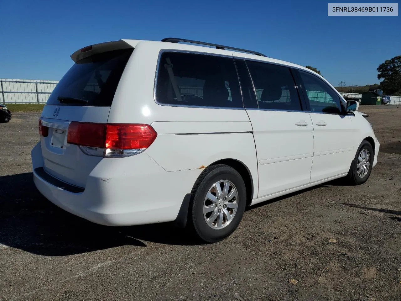 2009 Honda Odyssey Ex VIN: 5FNRL38469B011736 Lot: 76423274