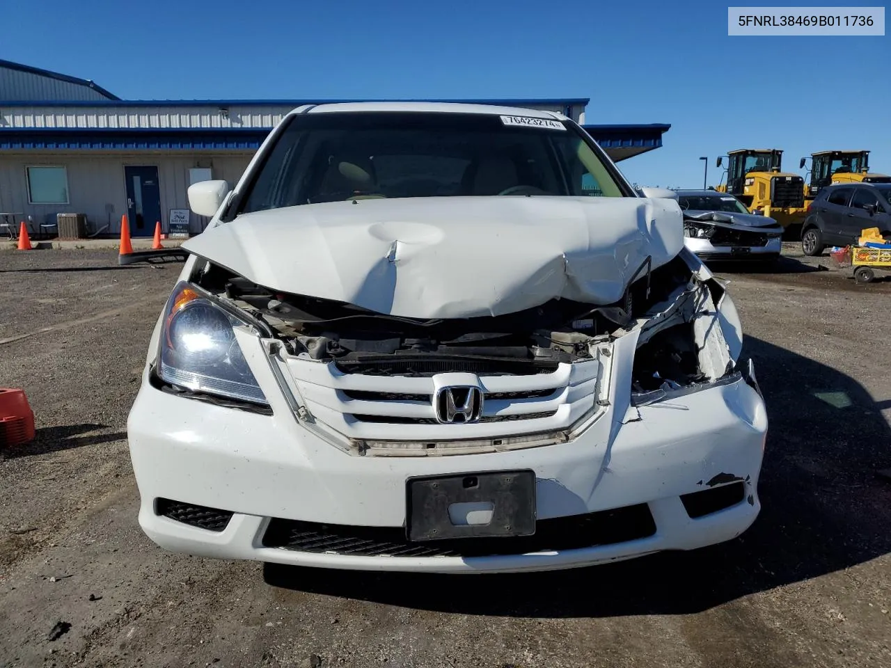 2009 Honda Odyssey Ex VIN: 5FNRL38469B011736 Lot: 76423274