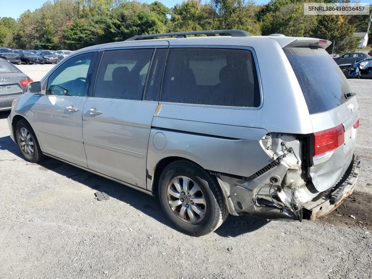 2009 Honda Odyssey Exl VIN: 5FNRL38649B036457 Lot: 76492804