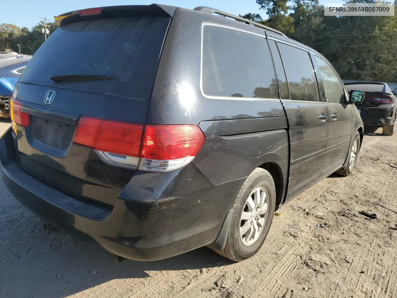 2009 Honda Odyssey Exl VIN: 5FNRL38659B057009 Lot: 77869914