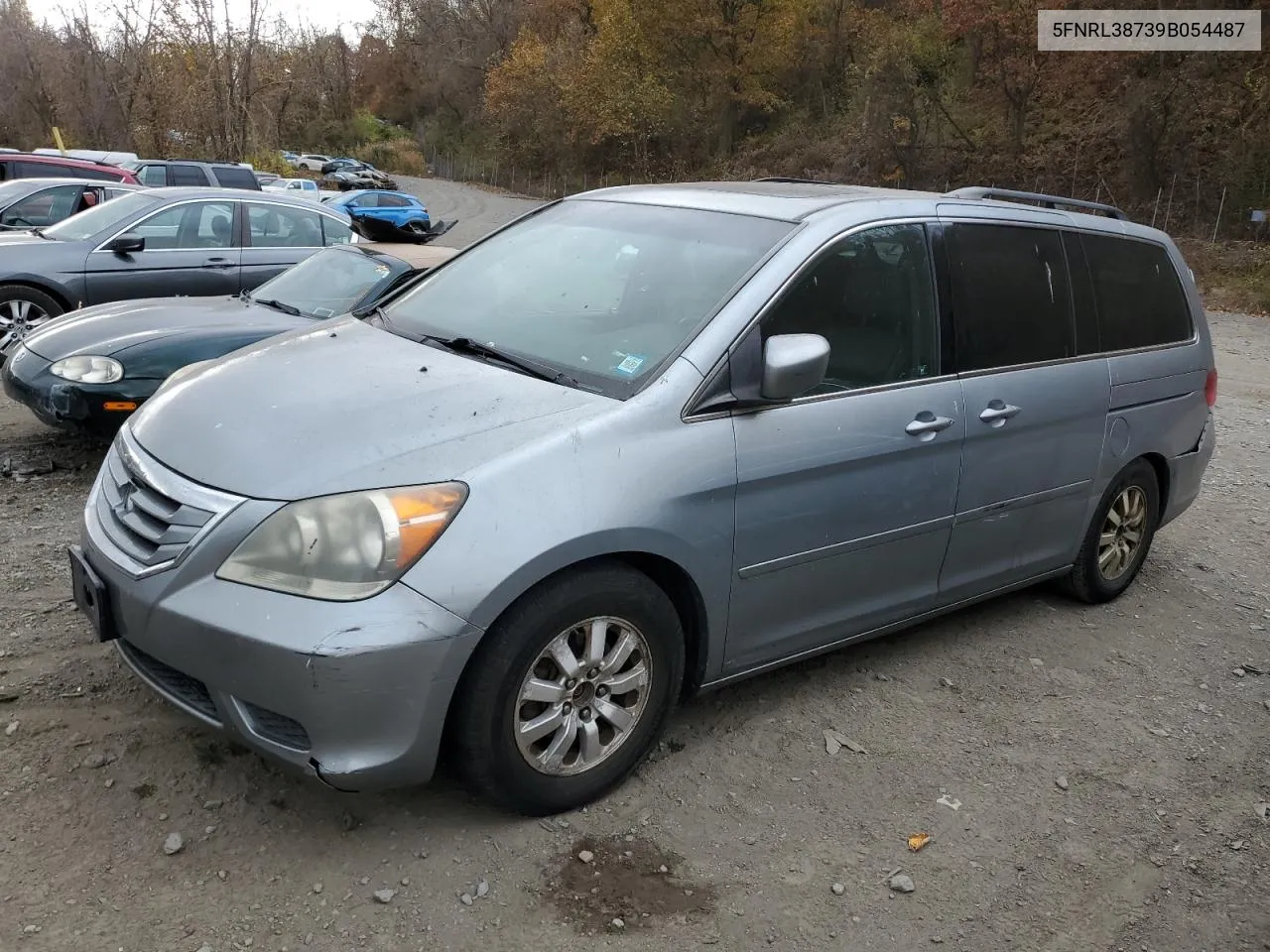 2009 Honda Odyssey Exl VIN: 5FNRL38739B054487 Lot: 78100754