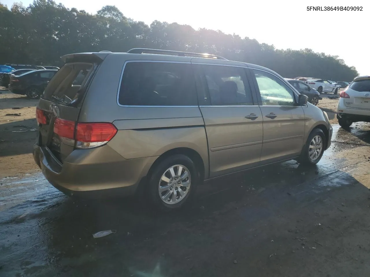 2009 Honda Odyssey Exl VIN: 5FNRL38649B409092 Lot: 78181364