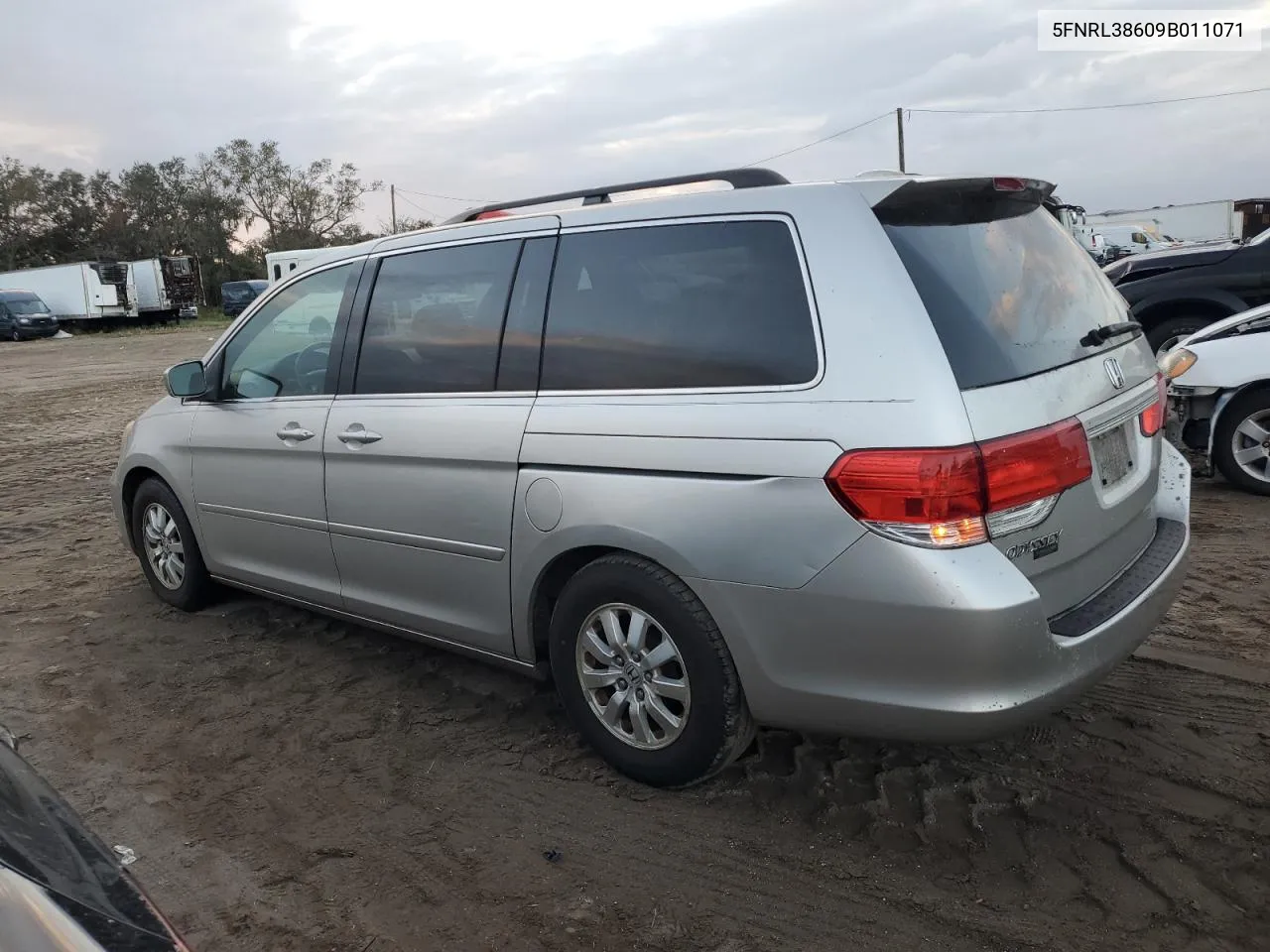 2009 Honda Odyssey Exl VIN: 5FNRL38609B011071 Lot: 78514444