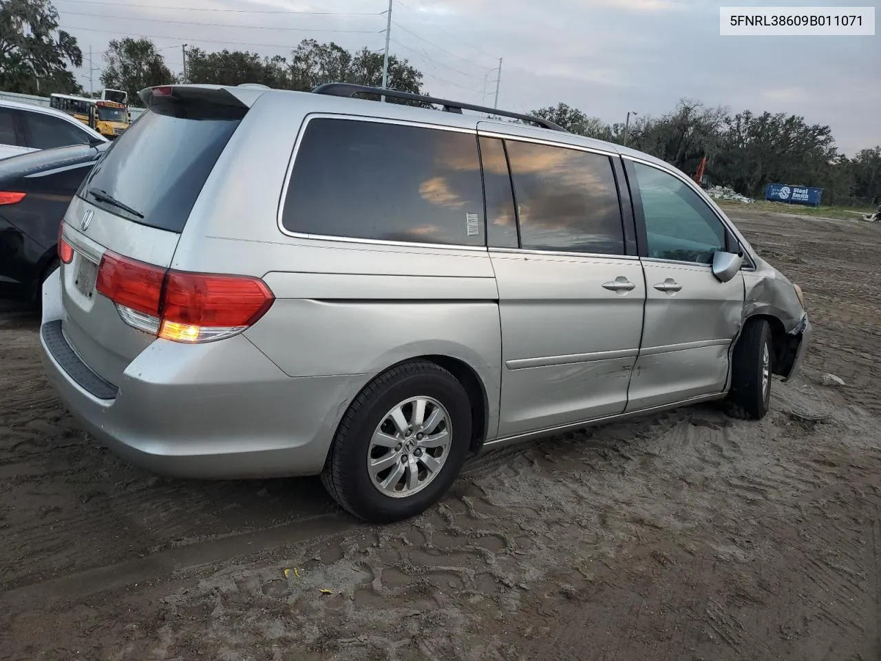 2009 Honda Odyssey Exl VIN: 5FNRL38609B011071 Lot: 78514444