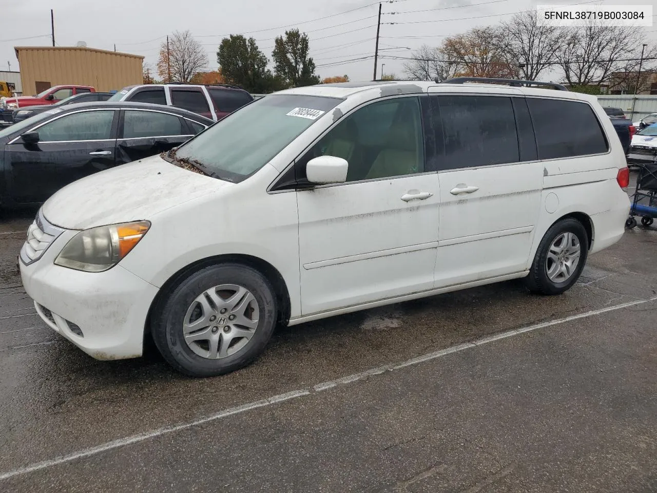 5FNRL38719B003084 2009 Honda Odyssey Exl