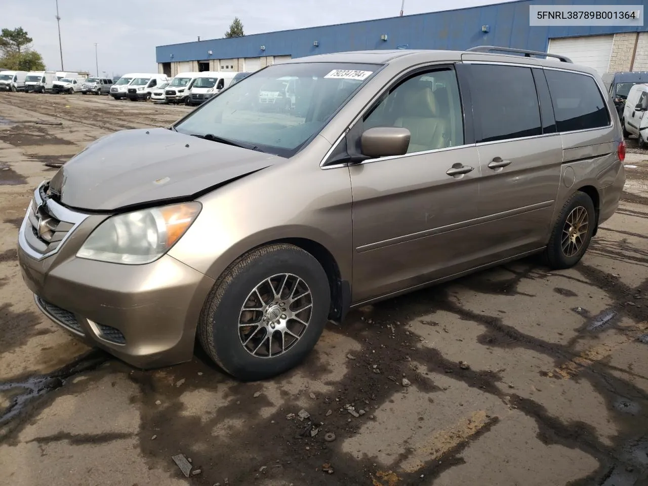 2009 Honda Odyssey Exl VIN: 5FNRL38789B001364 Lot: 79234794