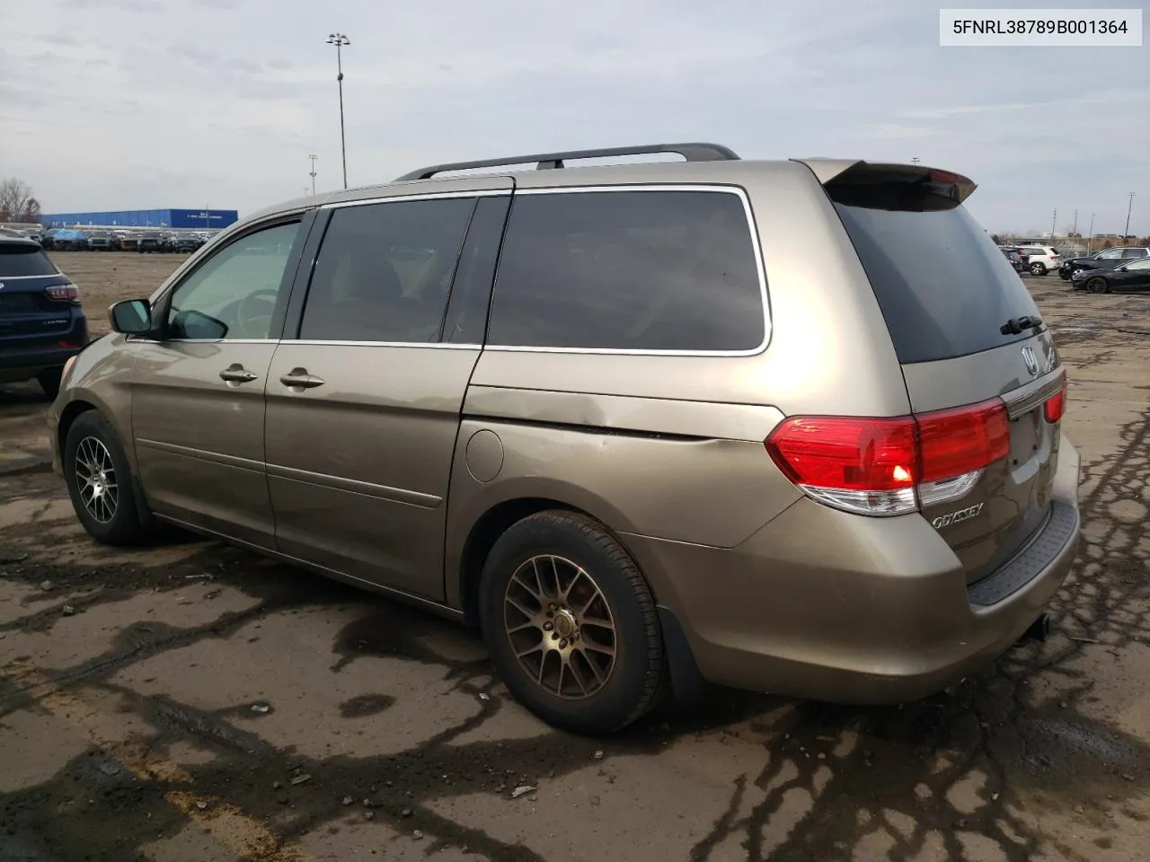 2009 Honda Odyssey Exl VIN: 5FNRL38789B001364 Lot: 79234794