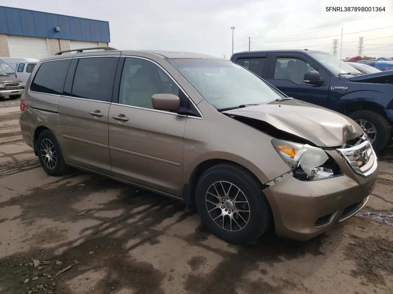 2009 Honda Odyssey Exl VIN: 5FNRL38789B001364 Lot: 79234794