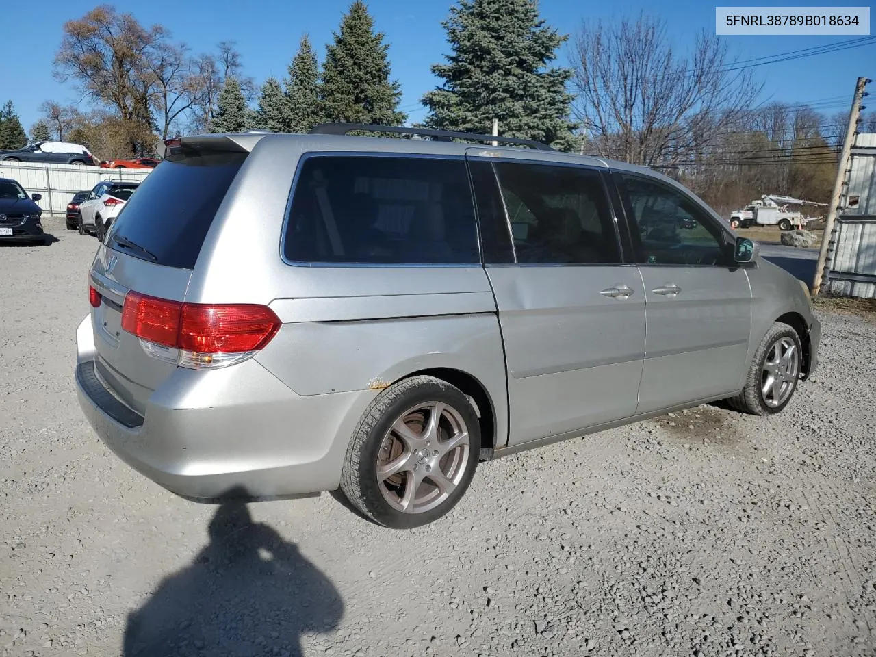 2009 Honda Odyssey Exl VIN: 5FNRL38789B018634 Lot: 81676744