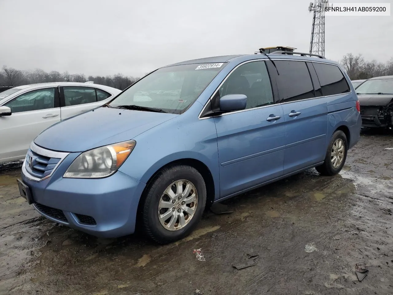 2010 Honda Odyssey Ex VIN: 5FNRL3H41AB059200 Lot: 39922914