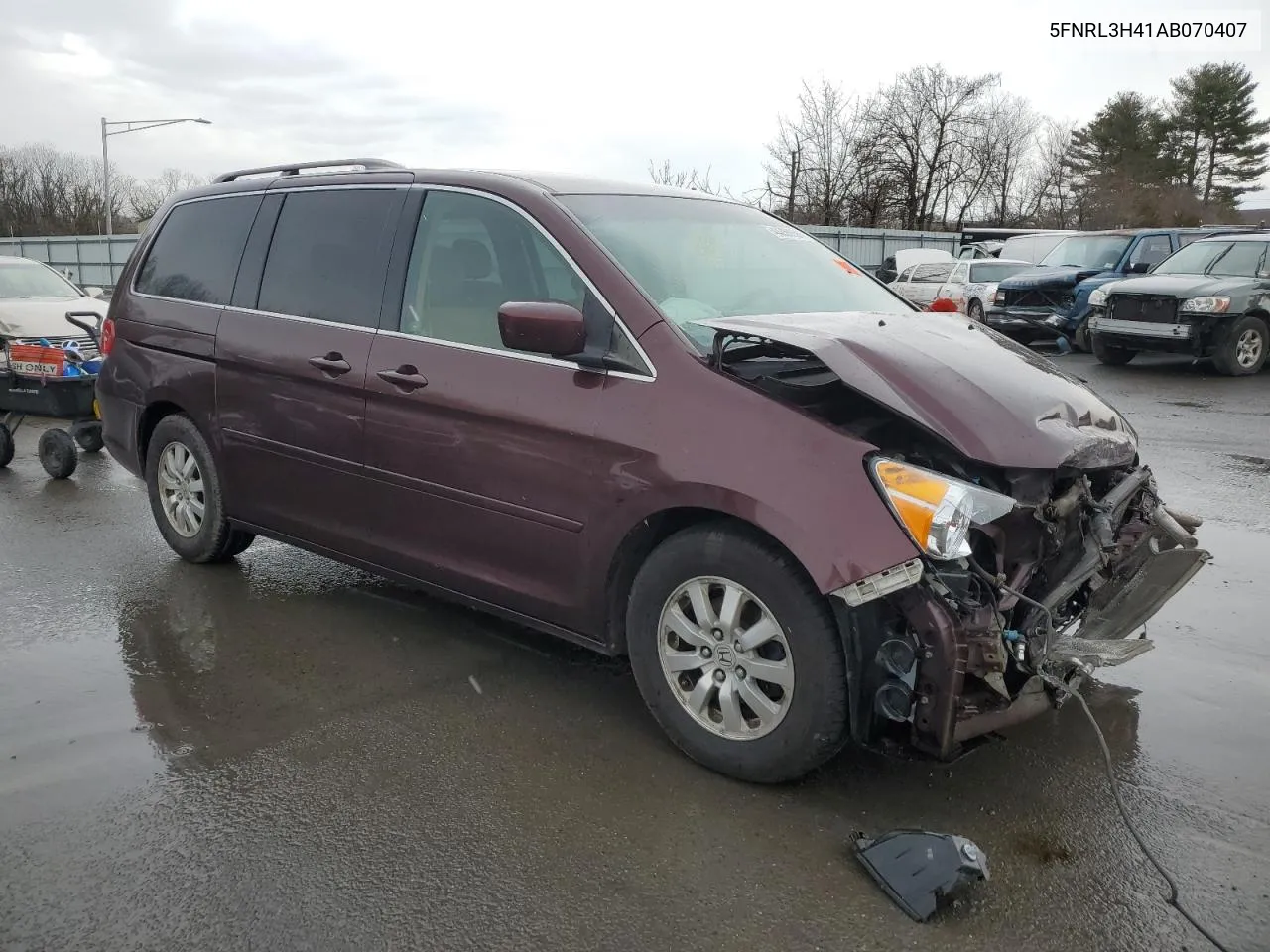 2010 Honda Odyssey Ex VIN: 5FNRL3H41AB070407 Lot: 44735854