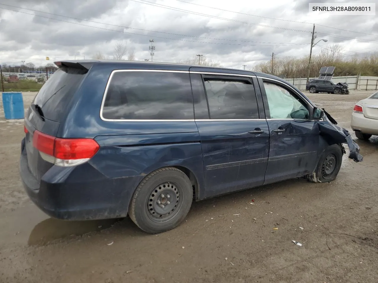 5FNRL3H28AB098011 2010 Honda Odyssey Lx