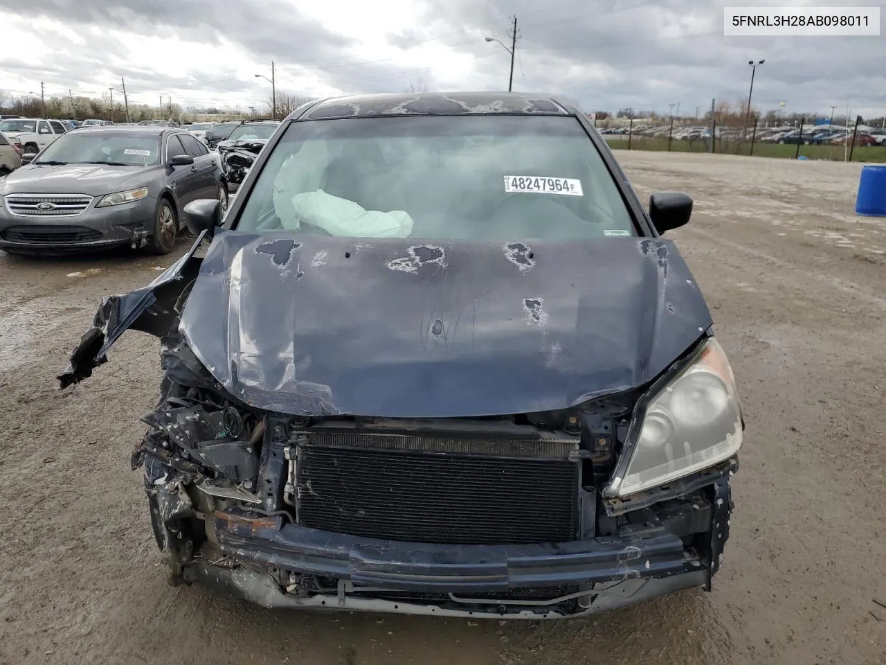 2010 Honda Odyssey Lx VIN: 5FNRL3H28AB098011 Lot: 48247964