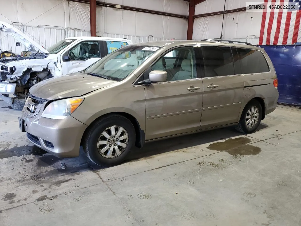 2010 Honda Odyssey Ex VIN: 5FNRL3H45AB022358 Lot: 57776594