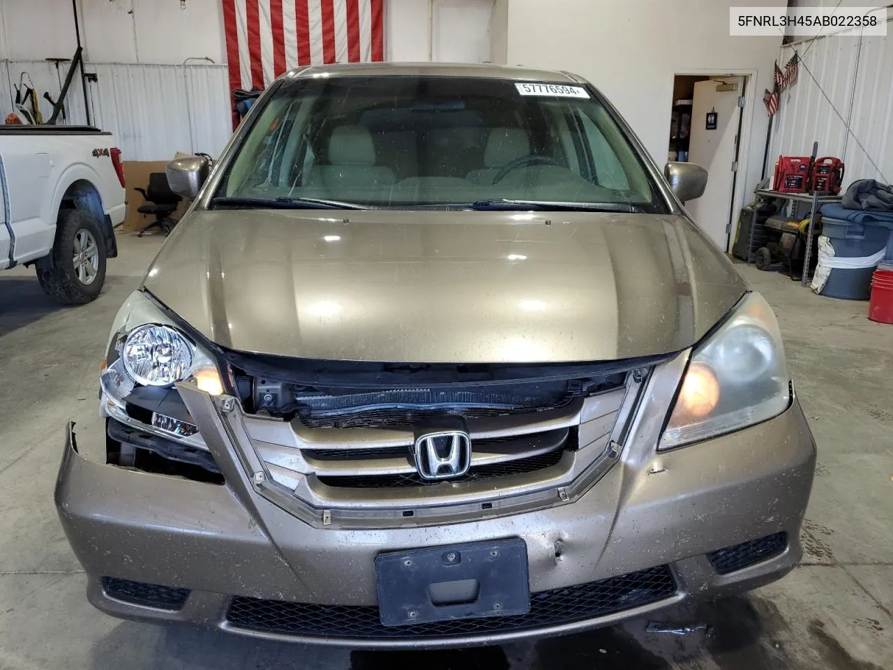 5FNRL3H45AB022358 2010 Honda Odyssey Ex