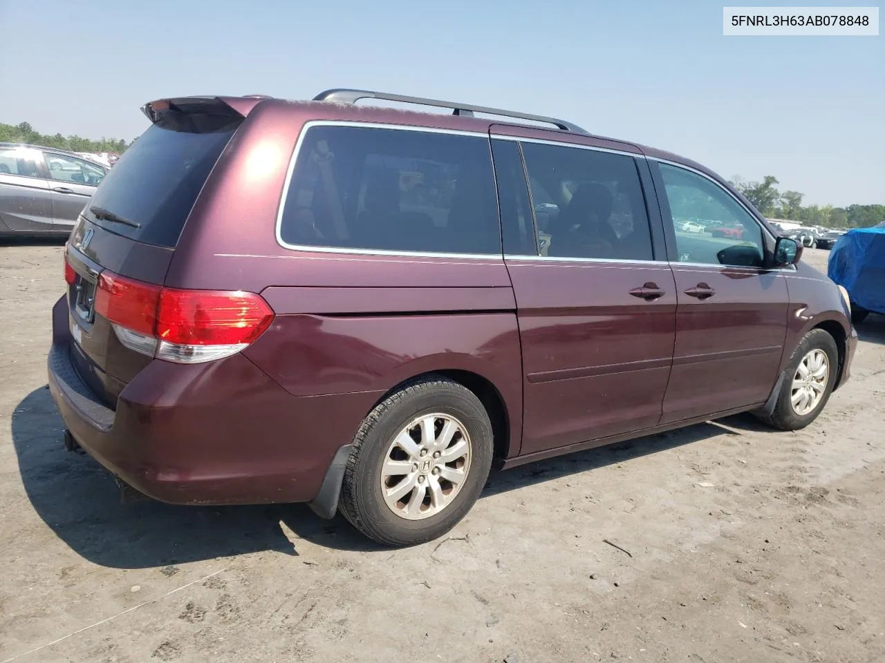 2010 Honda Odyssey Exl VIN: 5FNRL3H63AB078848 Lot: 58556874