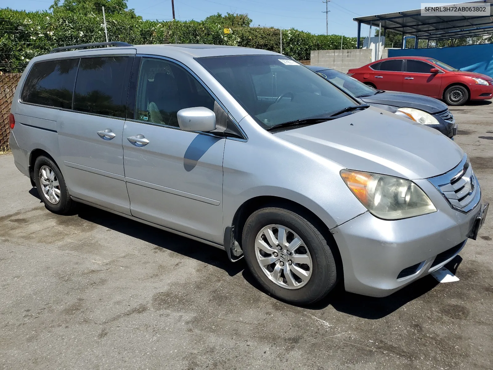 2010 Honda Odyssey Exl VIN: 5FNRL3H72AB063802 Lot: 58768914