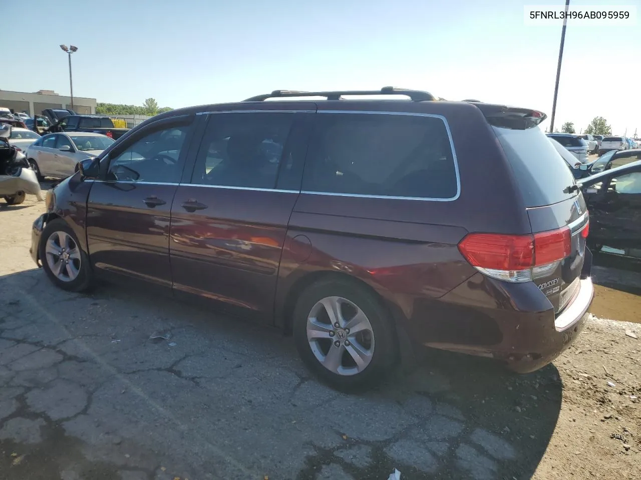 2010 Honda Odyssey Touring VIN: 5FNRL3H96AB095959 Lot: 60405004