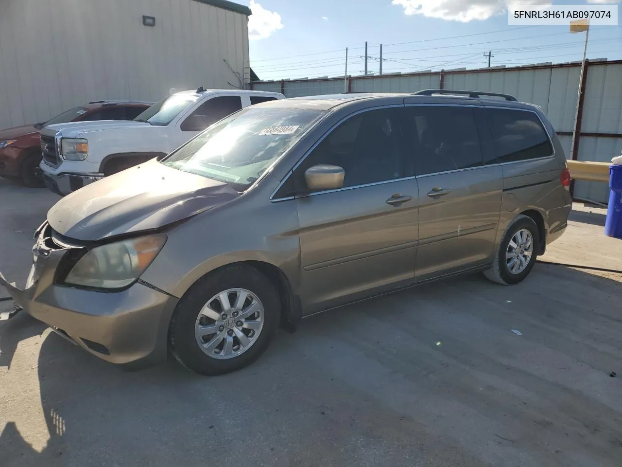 5FNRL3H61AB097074 2010 Honda Odyssey Exl