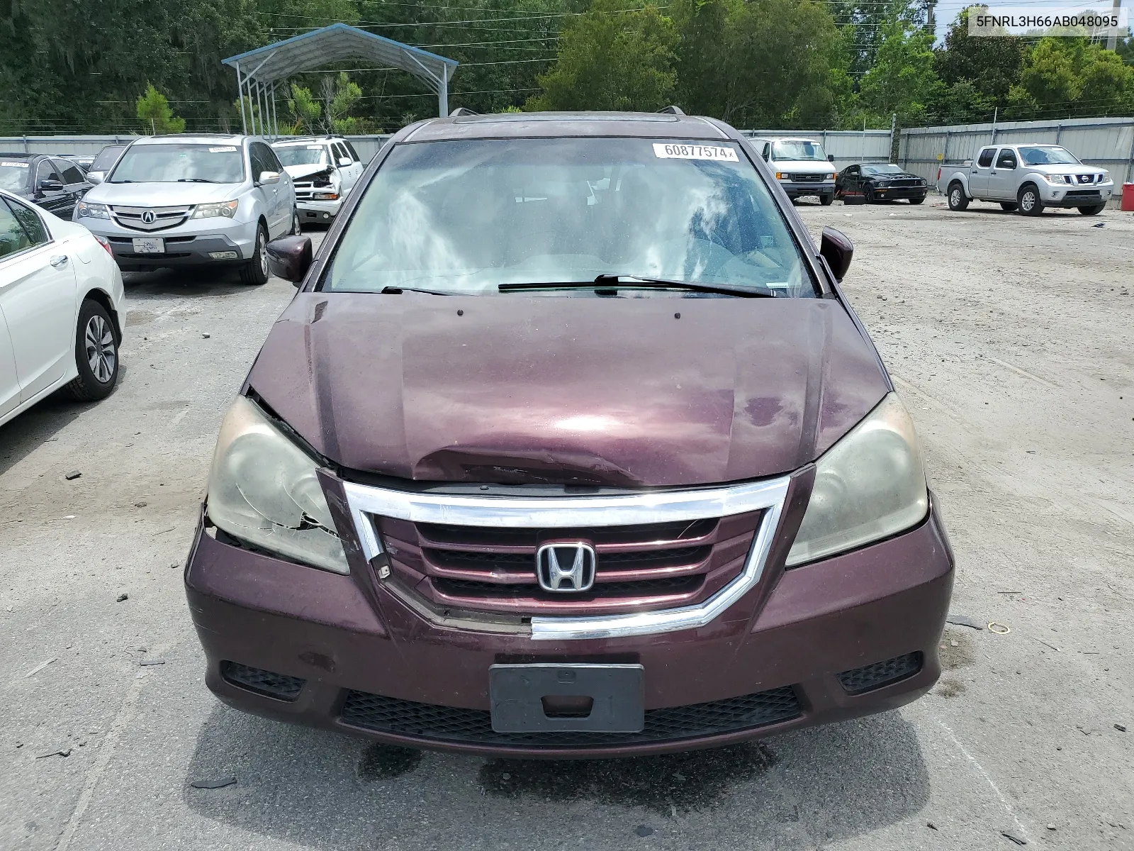 5FNRL3H66AB048095 2010 Honda Odyssey Exl