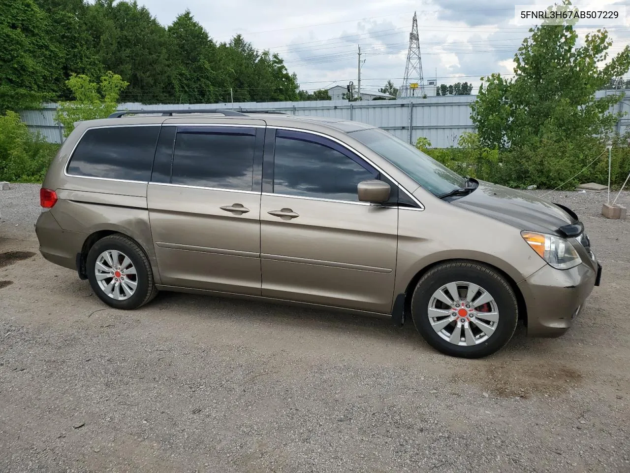 2010 Honda Odyssey Exl VIN: 5FNRL3H67AB507229 Lot: 61188514