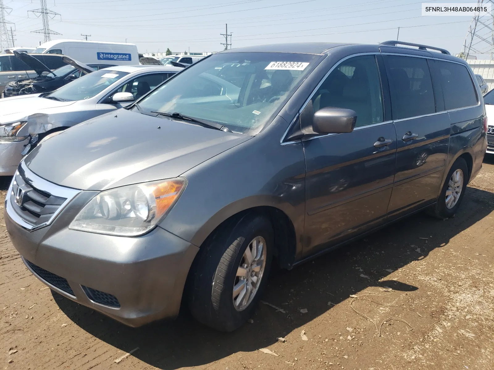 2010 Honda Odyssey Ex VIN: 5FNRL3H48AB064815 Lot: 61882924