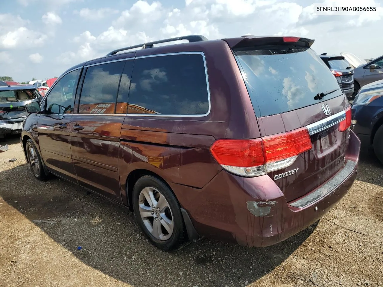 2010 Honda Odyssey Touring VIN: 5FNRL3H90AB056655 Lot: 65137264