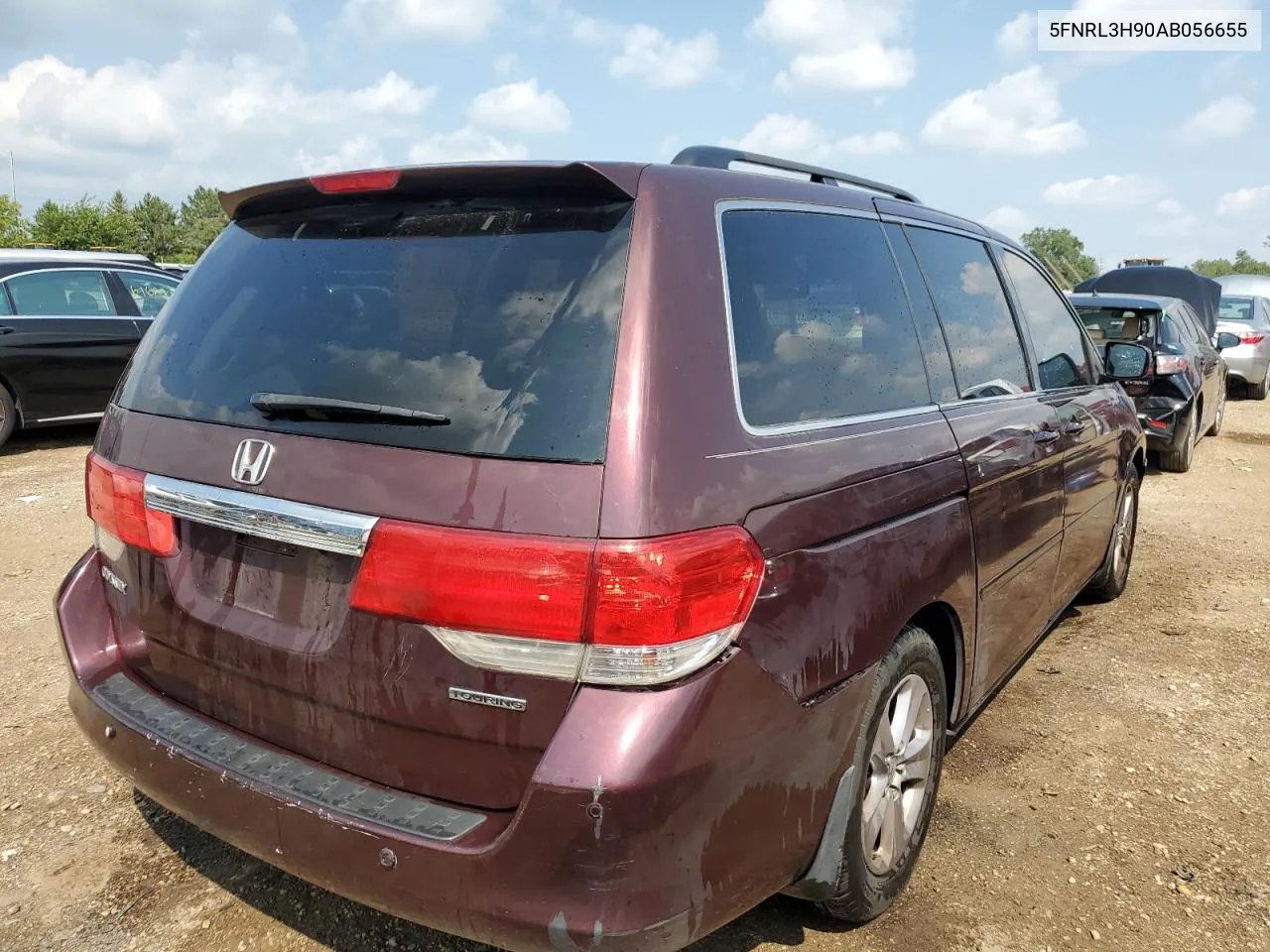 2010 Honda Odyssey Touring VIN: 5FNRL3H90AB056655 Lot: 65137264