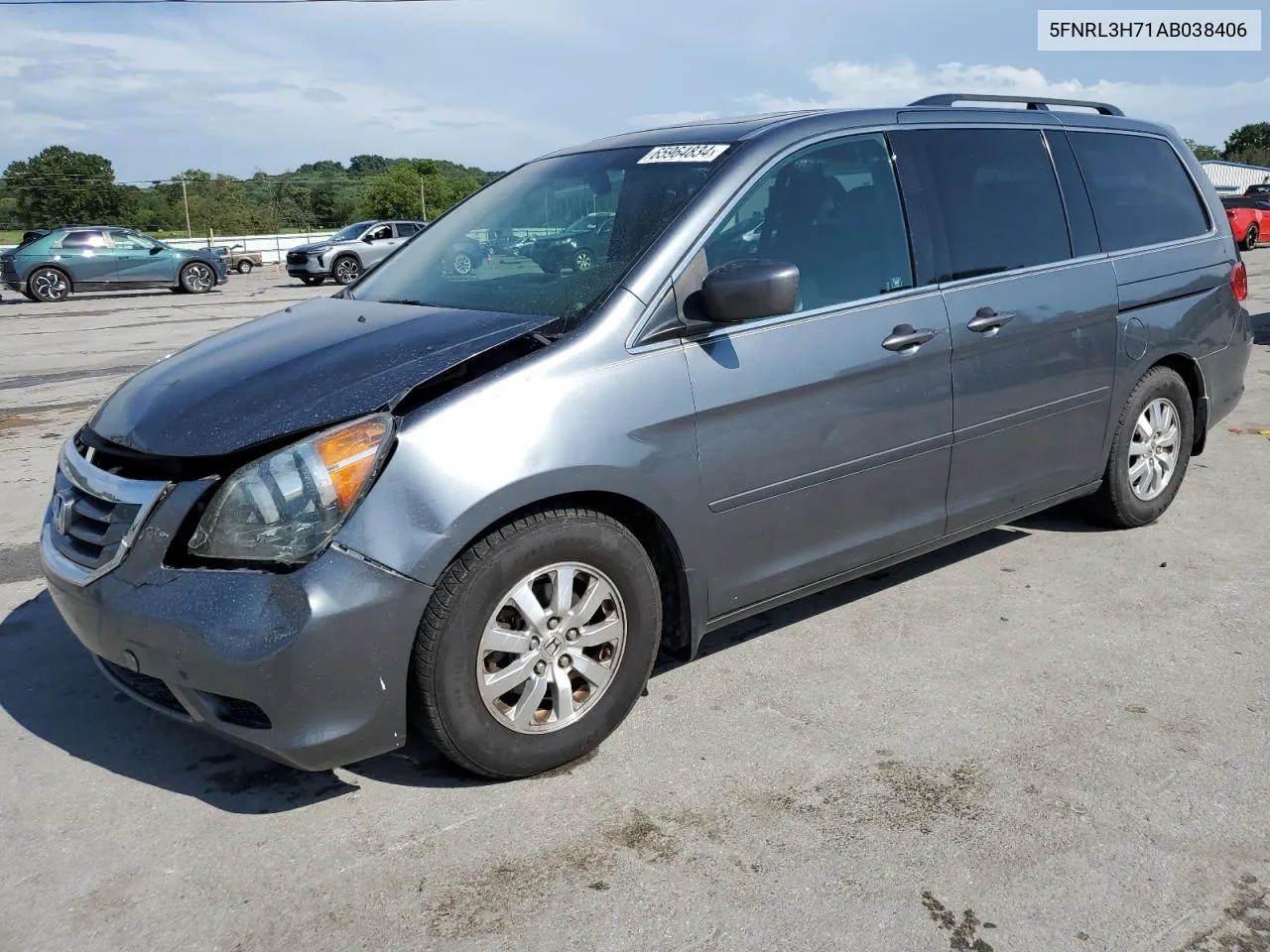 2010 Honda Odyssey Exl VIN: 5FNRL3H71AB038406 Lot: 65964834