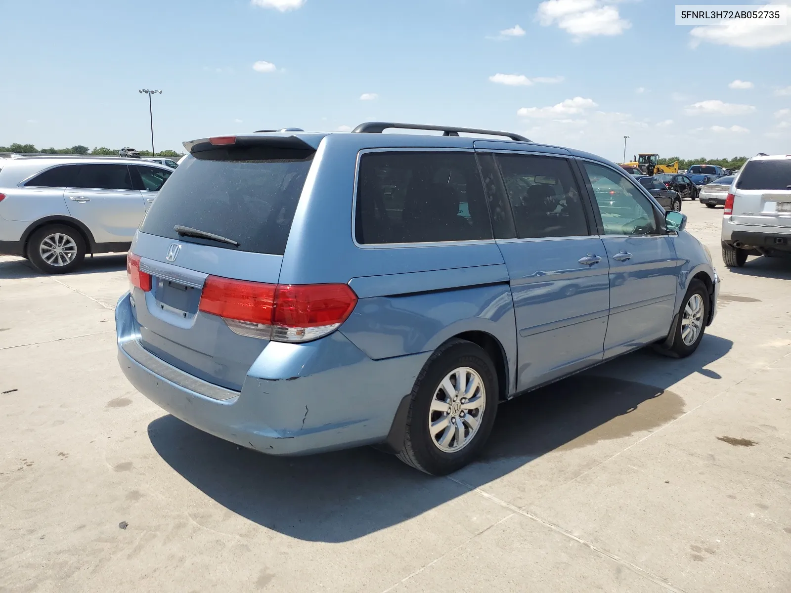 2010 Honda Odyssey Exl VIN: 5FNRL3H72AB052735 Lot: 66734204