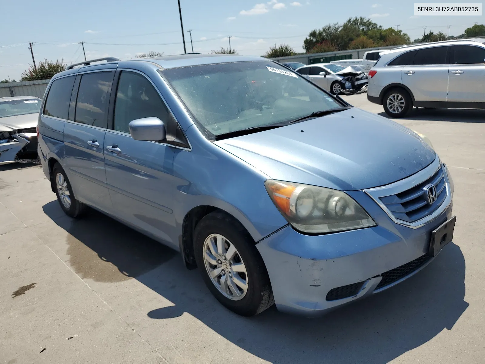 2010 Honda Odyssey Exl VIN: 5FNRL3H72AB052735 Lot: 66734204