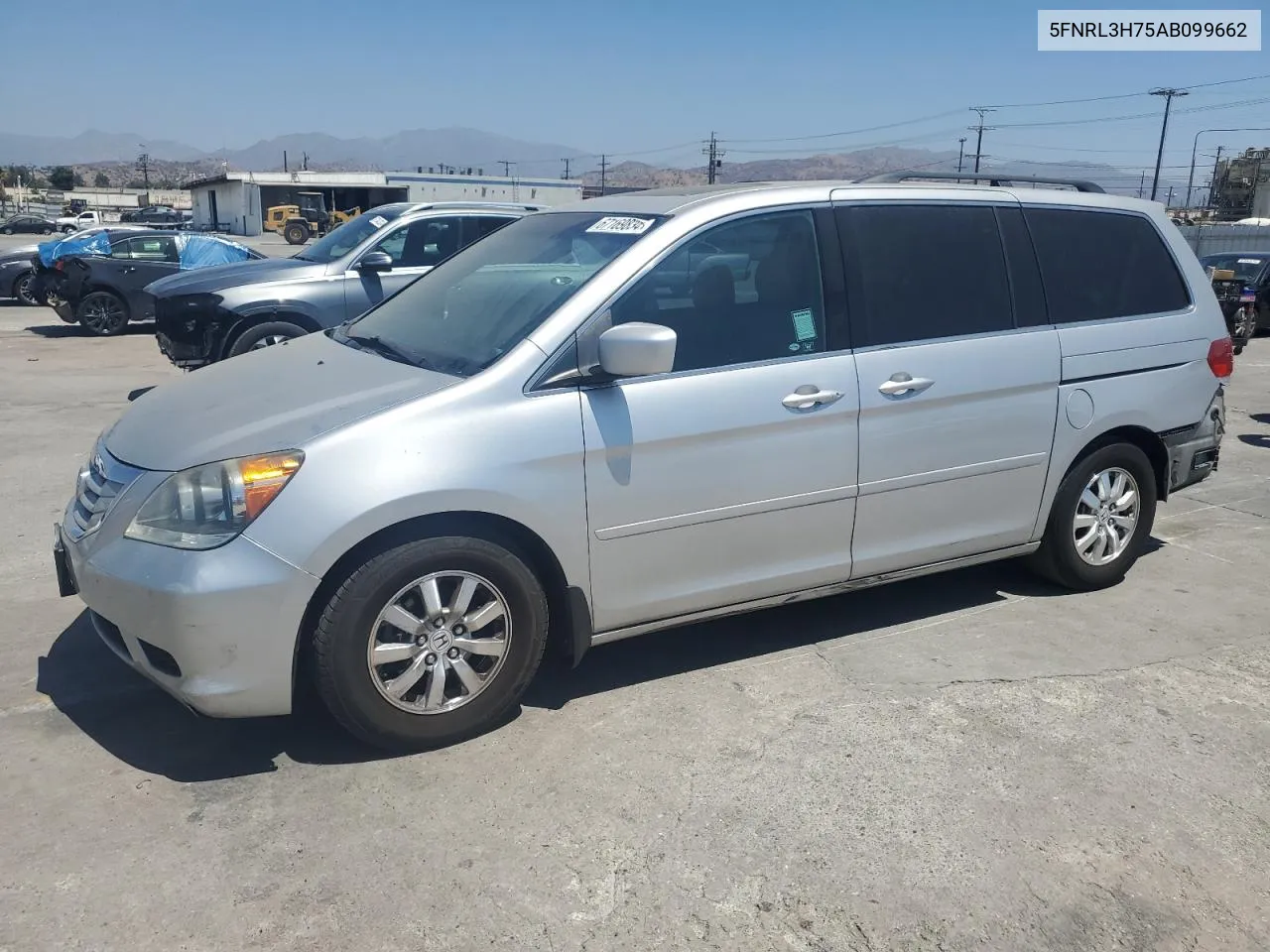 5FNRL3H75AB099662 2010 Honda Odyssey Exl