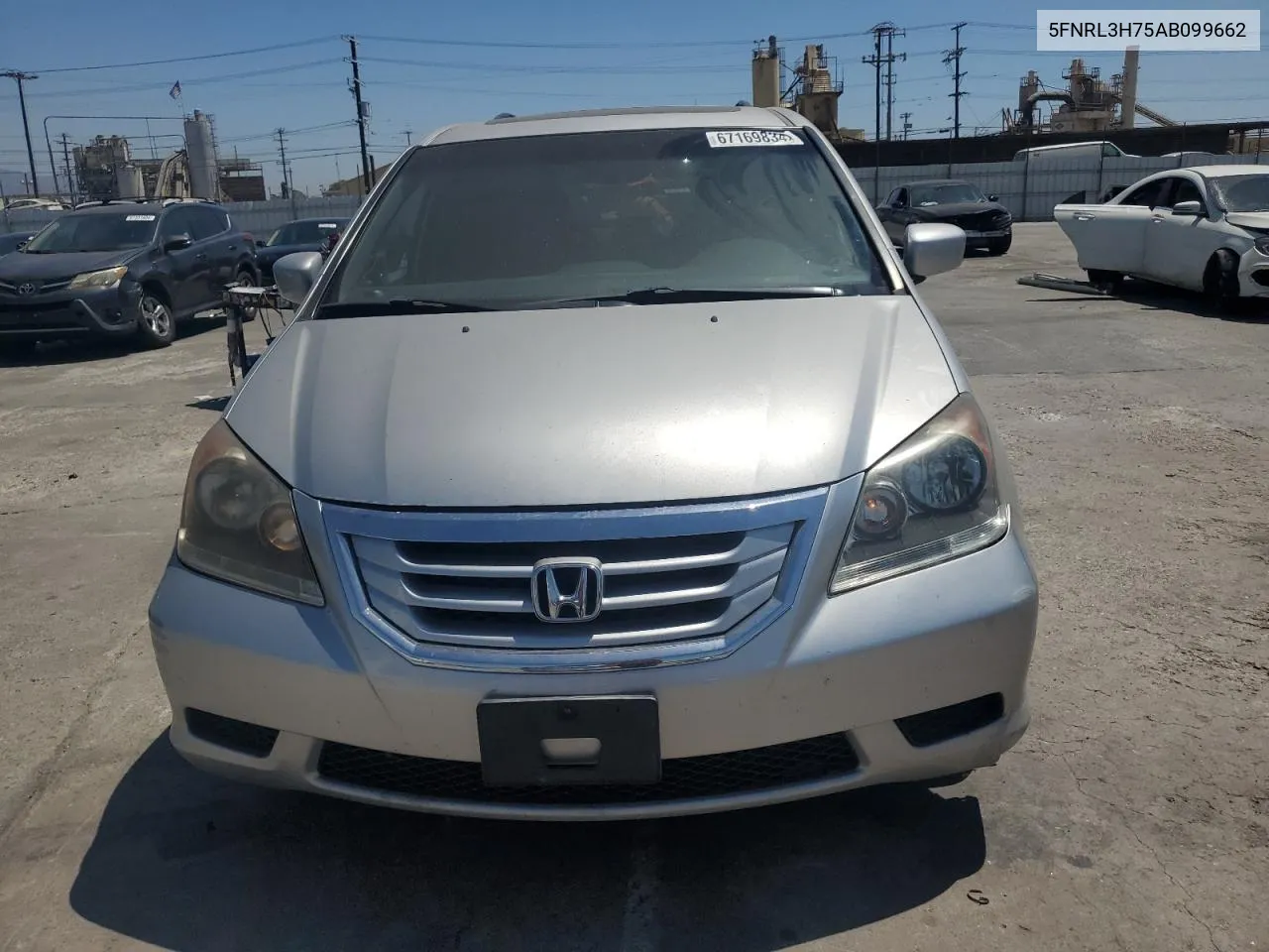 2010 Honda Odyssey Exl VIN: 5FNRL3H75AB099662 Lot: 67169834