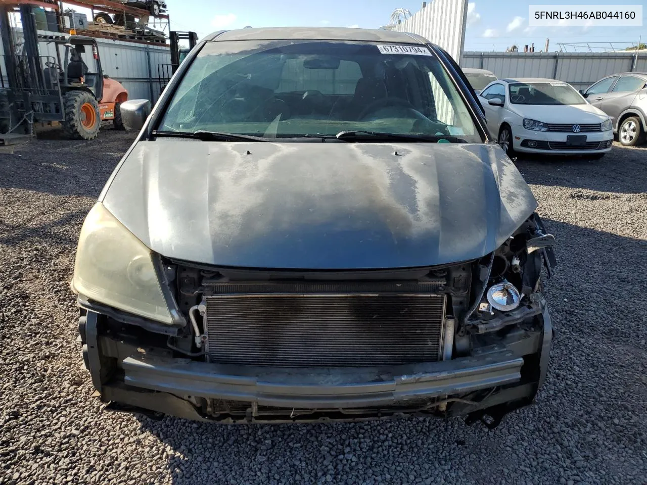 5FNRL3H46AB044160 2010 Honda Odyssey Ex