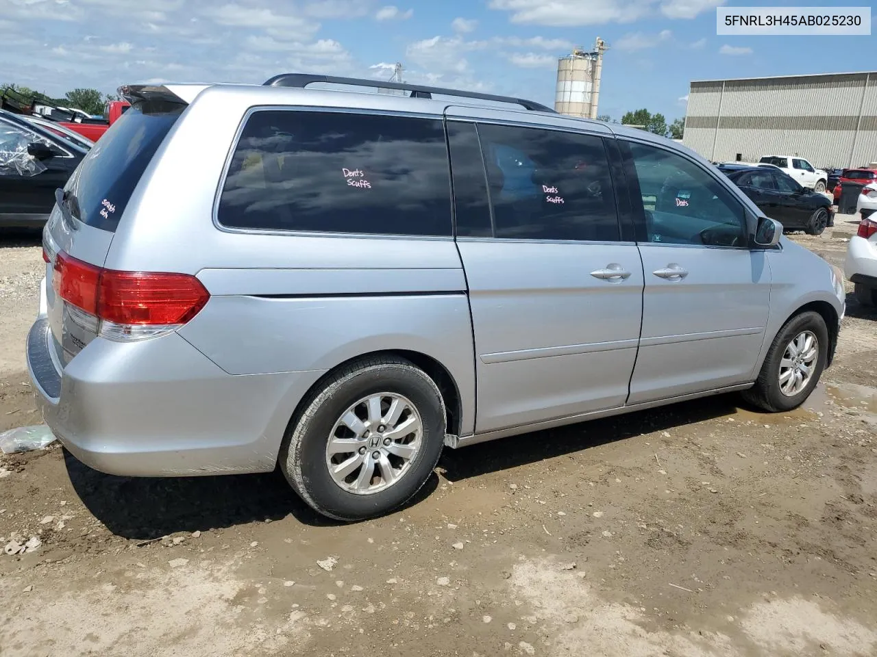 2010 Honda Odyssey Ex VIN: 5FNRL3H45AB025230 Lot: 67767124